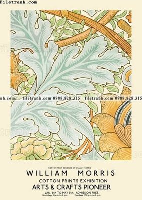 File tranh gốc in trần nhà bong hoa phong cach Bac Au William 514 3D