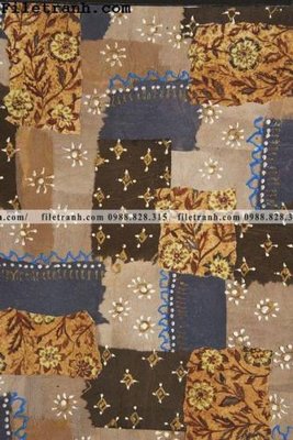 File tranh bong hoa phong cach dan toc 104 (bản gốc) treo quán cafe