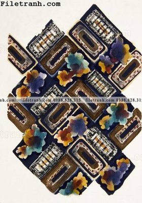 File in mica bong hoa phong cach dan toc 114 (bản gốc) siêu trong