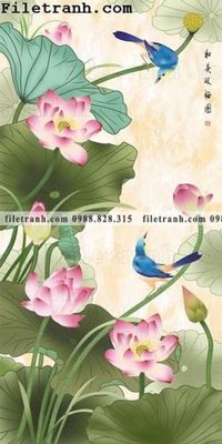 Tải file bong hoa sen trung quoc 107 (gốc) in trên mọi chất liệu