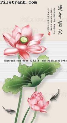 File gốc in mica bong hoa sen trung quoc 125 chất lượng