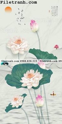 Tải file PSD bong hoa sen trung quoc 127 (nguyên layer) để in