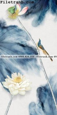 Tải file bong hoa sen trung quoc 131 (ảnh gốc) in tranh kính