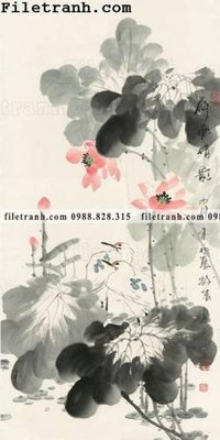 File gốc bong hoa sen trung quoc 140 (in mica) làm quà tặng