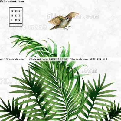 Download file buc anh cay xanh kieu Anh phong cach Bac Au 109 (gốc) in mica cao cấp