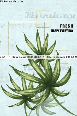 Hình ảnh file gốc buc anh cay xanh kieu Anh phong cach Bac Au 119 cho in UV