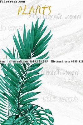 File in mica buc anh cay xanh kieu Anh phong cach Bac Au 155 (bản gốc) làm vách ngăn