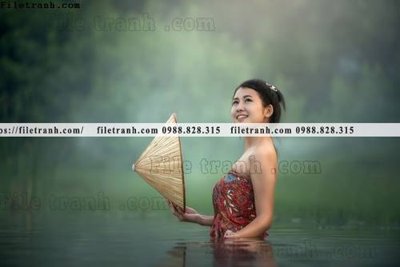 File gốc buc anh chup anh phong canh thon que 100 (in ấn) màu sắc trung thực