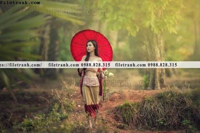 File tranh buc anh chup anh phong canh thon que 155 (bản gốc) in canvas