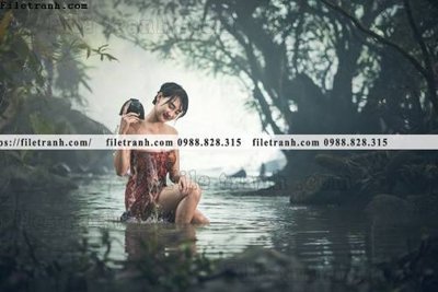 File in mica buc anh chup anh phong canh thon que 164 (ảnh gốc) đẹp