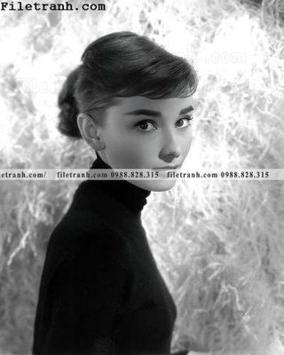 Tải file tranh buc anh cua Audrey Hepburn 103 (ảnh gốc) ngay