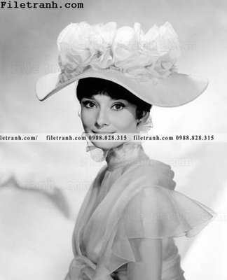 Download file gốc buc anh cua Audrey Hepburn 114 (in lụa) cao cấp