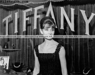 File in lụa buc anh cua Audrey Hepburn 121 (tân cổ điển) buc anh cua Audrey Hepburn 121