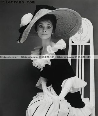 File tranh buc anh cua Audrey Hepburn 161 (gốc) chủ đề thiên nhiên