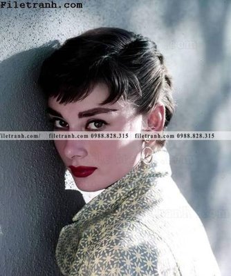 File tranh gốc buc anh cua Audrey Hepburn 162 (bản quyền) Filetranh.com
