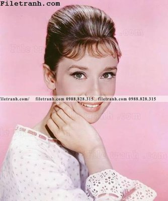 Tải file buc anh cua Audrey Hepburn 163 (gốc) in tranh tráng gương