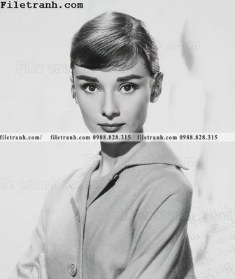 Tải file buc anh cua Audrey Hepburn 172 (gốc) làm tranh trang trí