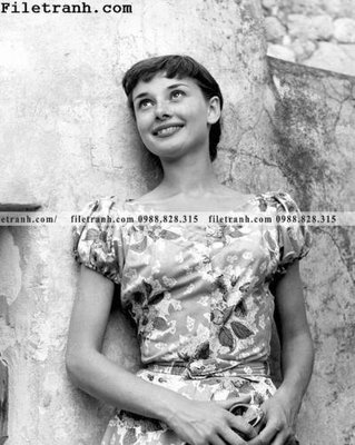 Mua file gốc buc anh cua Audrey Hepburn 187 (in ấn) tại Filetranh.com