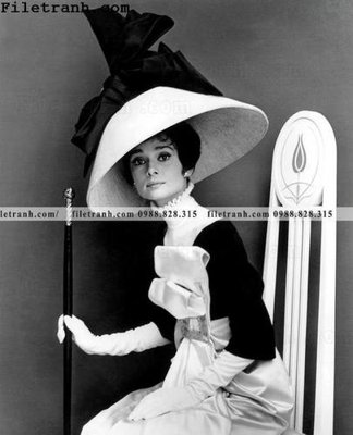 Tải file buc anh cua Audrey Hepburn 196 (gốc) làm tranh trang trí