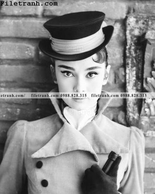File tranh buc anh cua Audrey Hepburn 204 (bản gốc) treo tường