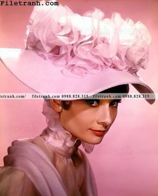 File PSD in ấn buc anh cua Audrey Hepburn 210 (chất lượng cao)