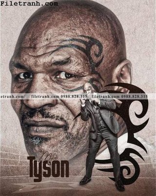 File gốc in tráng gương buc anh cua nha vo dich quyen anh Ali Tyson 128 chi tiết