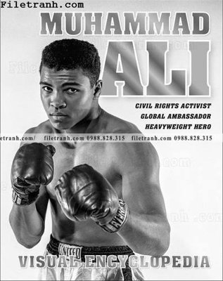 File tranh trang trí buc anh cua nha vo dich quyen anh Ali Tyson 168 (tải file gốc)