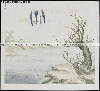 File gốc buc anh hoa co chim muong mau sac nhe nhang 121 (phiên bản chuẩn) để in ấn