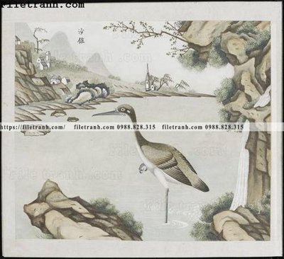 File tranh buc anh hoa co chim muong mau sac nhe nhang 164 (gốc) chủ đề trừu tượng