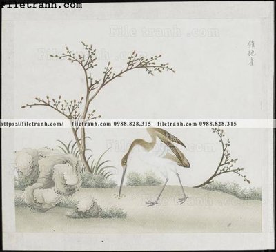 File in trần buc anh hoa co chim muong mau sac nhe nhang 170 (bản gốc) hoa văn