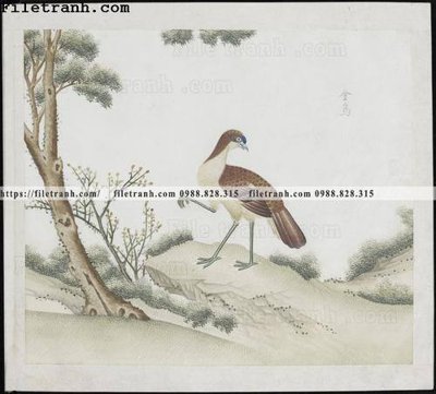 Download file buc anh hoa co chim muong mau sac nhe nhang 183 (chuẩn in) chất lượng cao