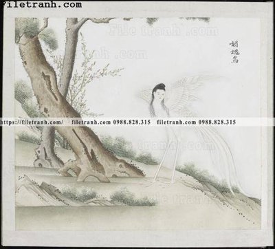 File gốc buc anh hoa co chim muong mau sac nhe nhang 188 (trang trí) phòng trẻ em