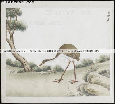 File tranh buc anh hoa co chim muong mau sac nhe nhang 236 (ảnh gốc) in trần 3D