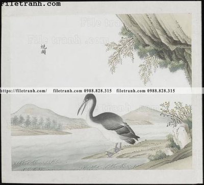 File gốc buc anh hoa co chim muong mau sac nhe nhang 288 (in 3D) cho trang trí