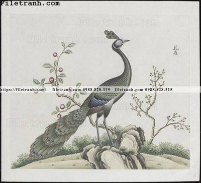 File gốc buc anh hoa co chim muong mau sac nhe nhang 295 (in ấn) màu sắc trung thực