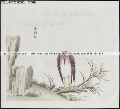 Mua file tranh gốc buc anh hoa co chim muong mau sac nhe nhang 297 tại Filetranh.com