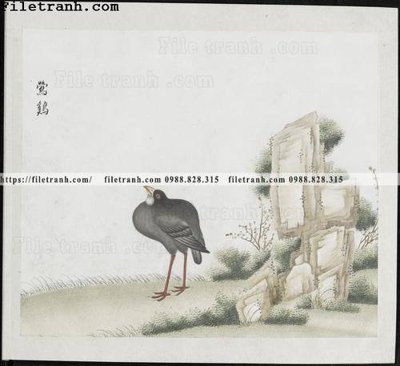 File gốc buc anh hoa co chim muong mau sac nhe nhang 333 (in tráng gương) ốp tường