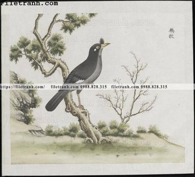 File tranh buc anh hoa co chim muong mau sac nhe nhang 369 (gốc) chủ đề trừu tượng