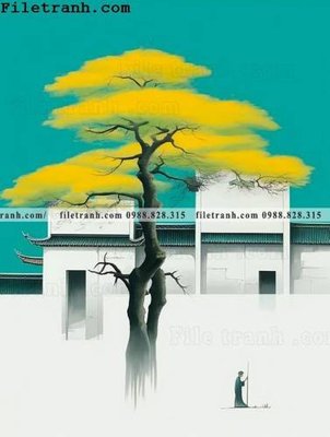 File gốc buc anh phong cach muc Giang Nam 118 (ảnh chi tiết) để in lụa