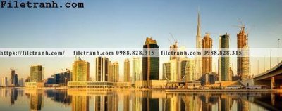 File gốc buc anh phong canh thanh pho sieu rong 129 (in mica) làm bảng hiệu