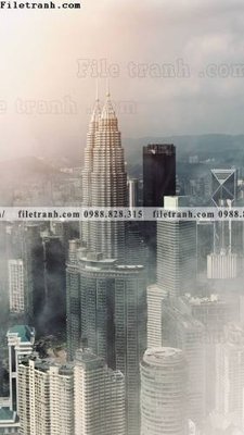 Tải file tranh gốc buc anh thanh pho doc 500 chất lượng cao