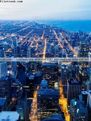 Download file gốc buc anh thanh pho doc 505 (in lụa) tranh 3D