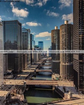 File in ấn buc anh thanh pho doc 539 (bản gốc) chất lượng cao