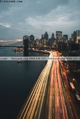 Download file gốc buc anh thanh pho doc 554 (in lụa) hoa lá