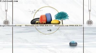 File tranh buc anh tuong nen nai sung tam phong cach Trung Quoc 211 (ảnh gốc) không bị mờ