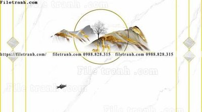 File tranh buc anh tuong nen nai sung tam phong cach Trung Quoc 213 (bản gốc) in canvas