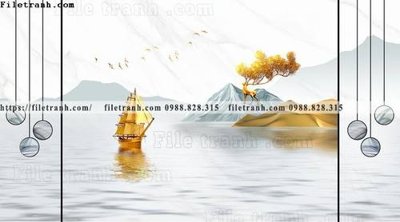 File tranh buc anh tuong nen nai sung tam phong cach Trung Quoc 226 (ảnh gốc) không bị mờ