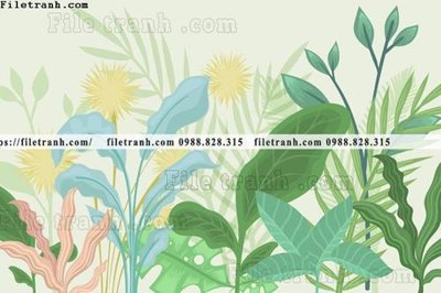 Tải file buc anh ve la rung cay nhiet doi chau Au co dien146 (gốc) làm file quảng cáo