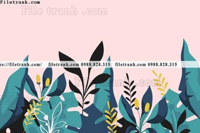 Tải file buc anh ve la rung cay nhiet doi chau Au co dien158 (ảnh gốc) in tráng gương