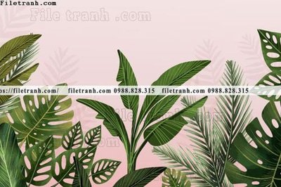 File ảnh gốc buc anh ve la rung cay nhiet doi chau Au co dien182 (chuyên in mica)